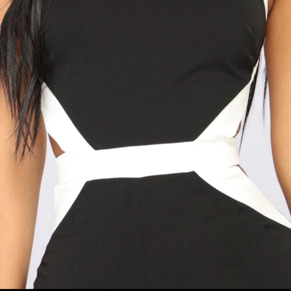 Black & White Fashion Nova romper - Picture 3 of 6